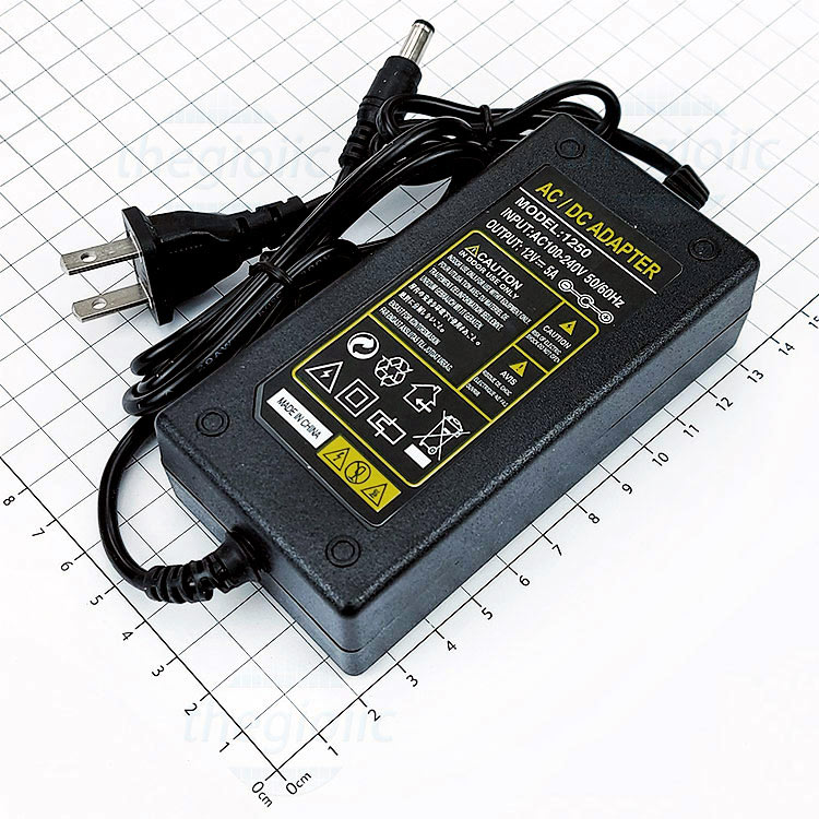 Nguồn adapter 12V-5A cấp nguồn cho camera, hdd box, hdd docking, thiết bị điện tử khác…