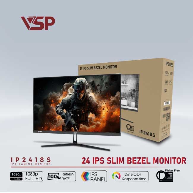 Màn hình VSP IPS IP2418S - 100Hz - 2ms