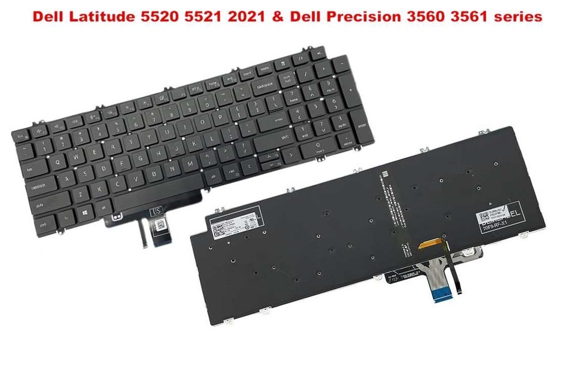 Bàn phím Dell Latitude 3540, 5520, 5521 ZIN LED