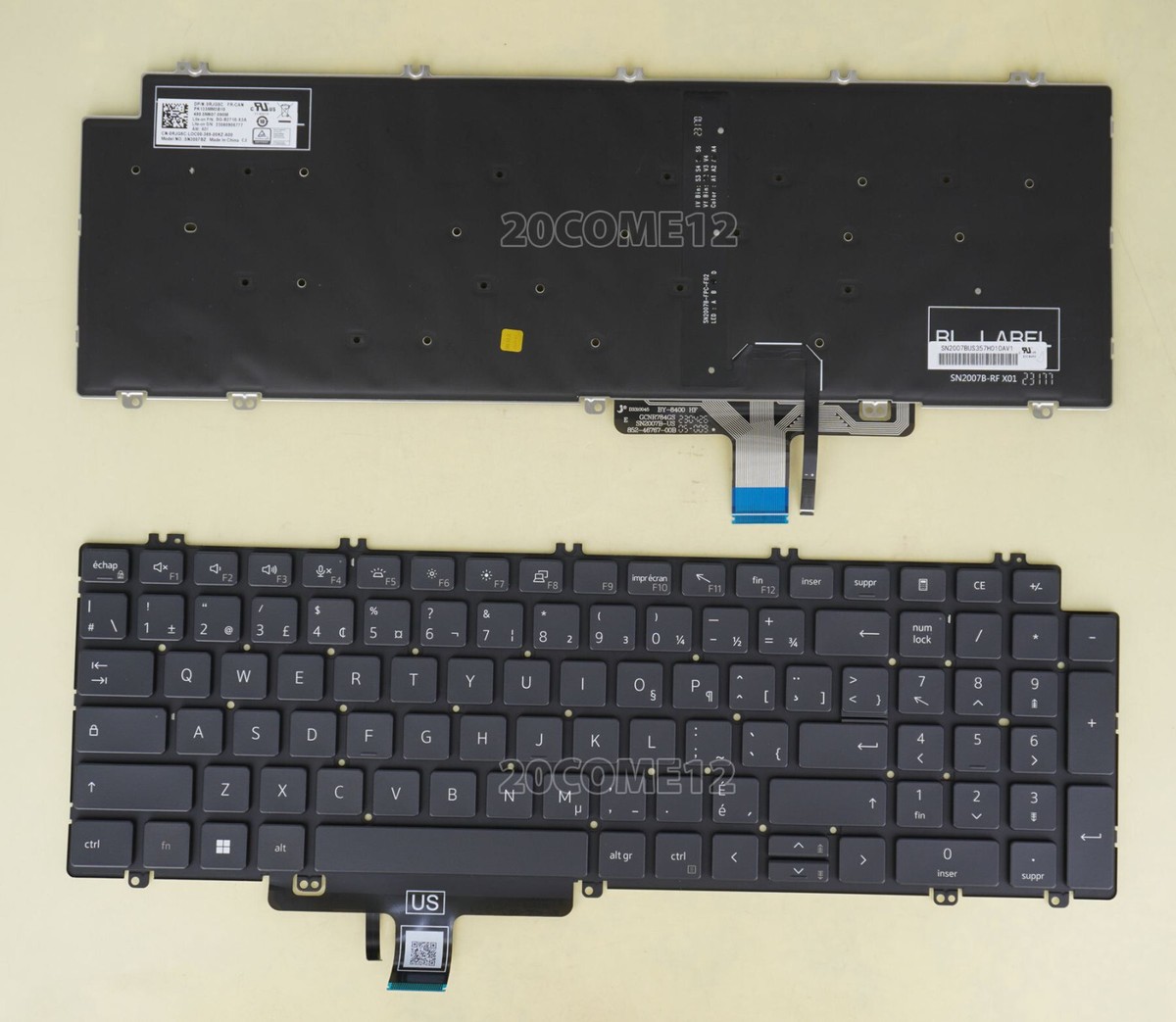 Bàn phím Dell Precision 7670, 7770, 7680 Backlit Led
