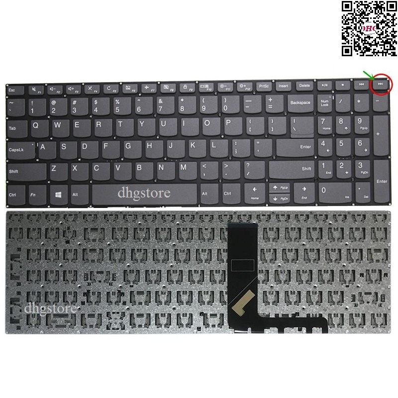 Bàn phím laptop Lenovo IdeaPad 330-15ICH, 330-15ARR (KHÔNG NÚT NGUỒN)