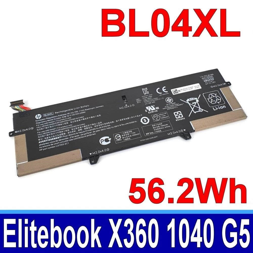 Pin laptop HP EliteBook X360 1040 G5, 1040 G6, BL04XL