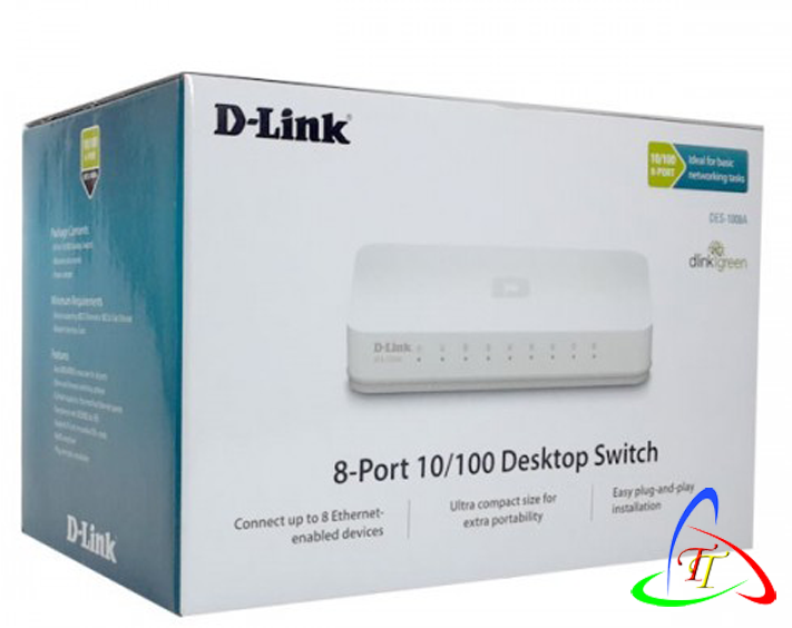 Switch chia mạng 8 cổng D-Link DGS-1008A